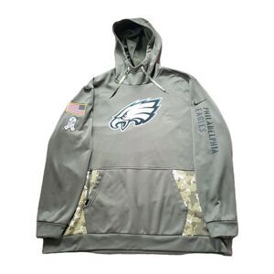 Nike Philadelphia Eagles Salute To Service Sz 3XL Mens Military Green Hoodie NFL